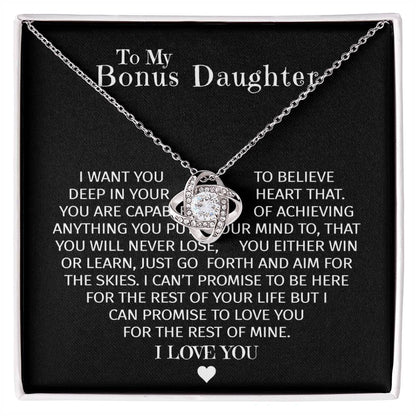 Stepdaughter Necklace, Christmas Gifts For Bonus Daughter