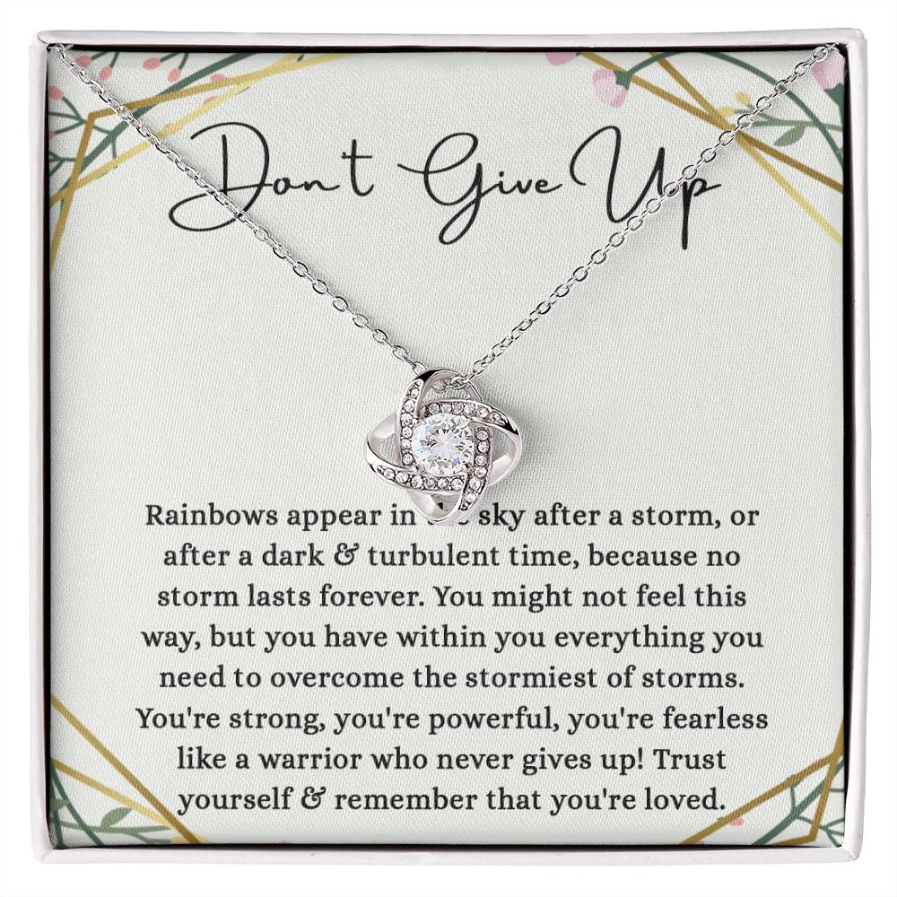 Encouragement Gifts for Women, Cancer Survivor Necklace, Inspirational Sympathy Cheer Up Gifts