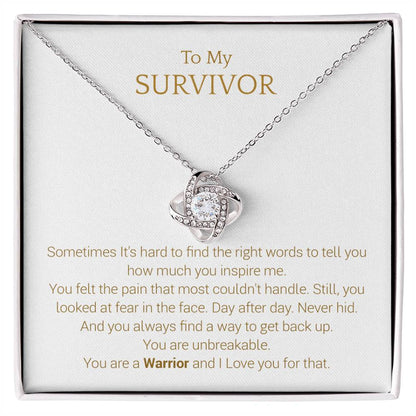 Encouragement Gifts for Women, Cancer Survivor Necklace, Inspirational Sympathy Cheer Up Gifts