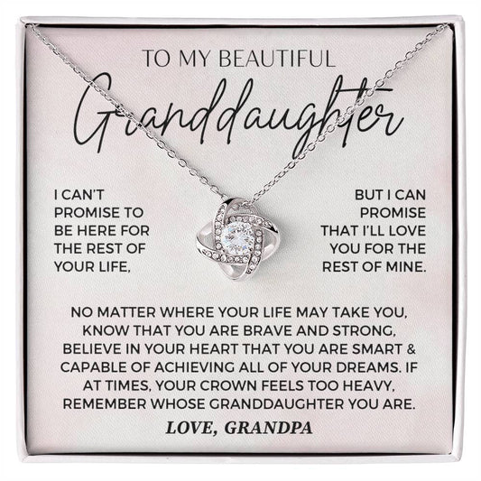 Gifts For Granddaughter From Grandpa - To My Granddaughter Necklace From Grandad