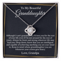 Gifts For Granddaughter From Grandpa - To My Granddaughter Necklace From Grandpa