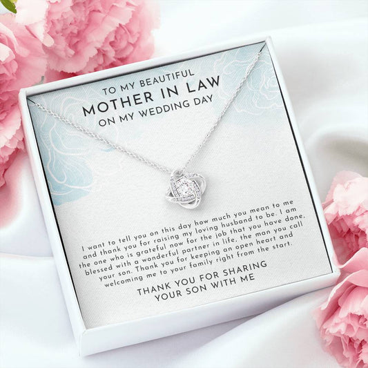 Mother of the Groom gift from Bride - Wedding Necklace Gift