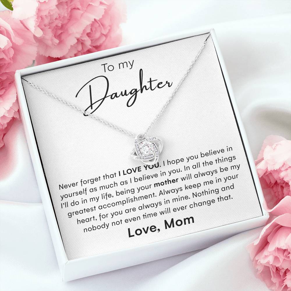 To My Daughter Gifts - Daughter Jewelry For Christmas, Thanksgiving, Birthday, Graduation, Wedding
