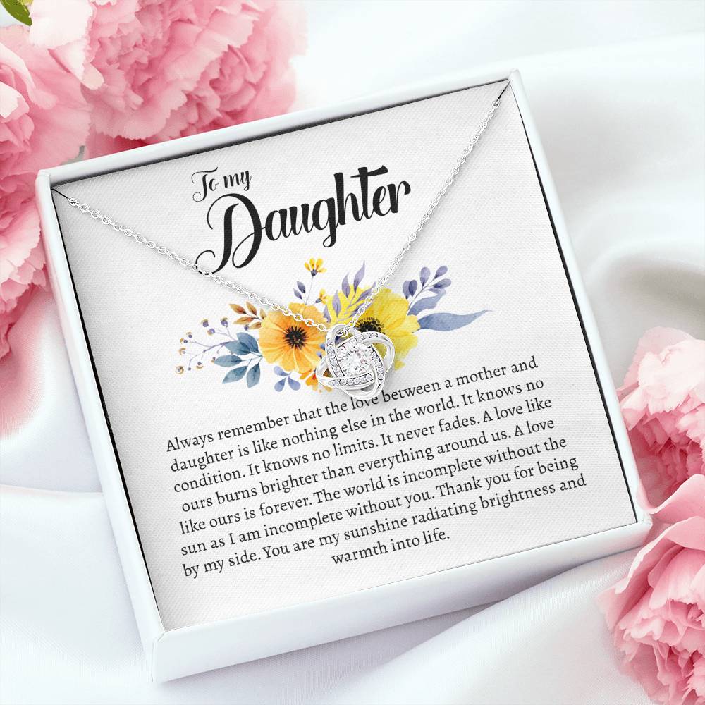 Daughter Gift From Mom - Love Knot Necklace