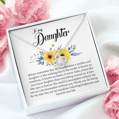 Daughter Gift From Mom - Love Knot Necklace