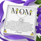 To My Mom Necklace - Mother's Day, Christmas Gift Ideas for Mom