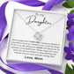 To My Daughter Gifts - Daughter Jewelry For Christmas, Thanksgiving, Birthday, Graduation, Wedding