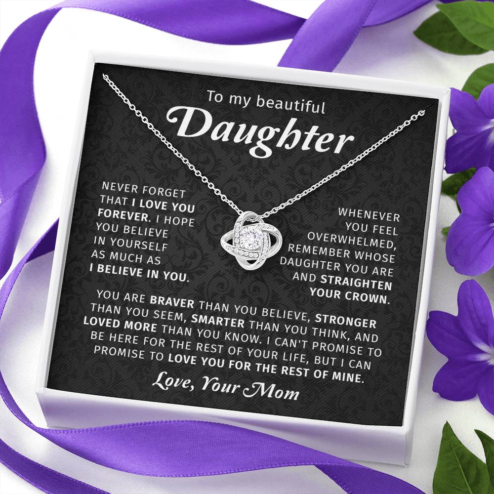 Daughter Gift From Mom - To My Daughter Necklace Gift