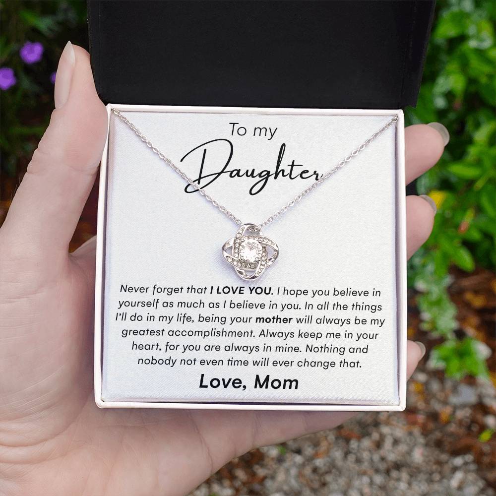To My Daughter Gifts - Daughter Jewelry For Christmas, Thanksgiving, Birthday, Graduation, Wedding