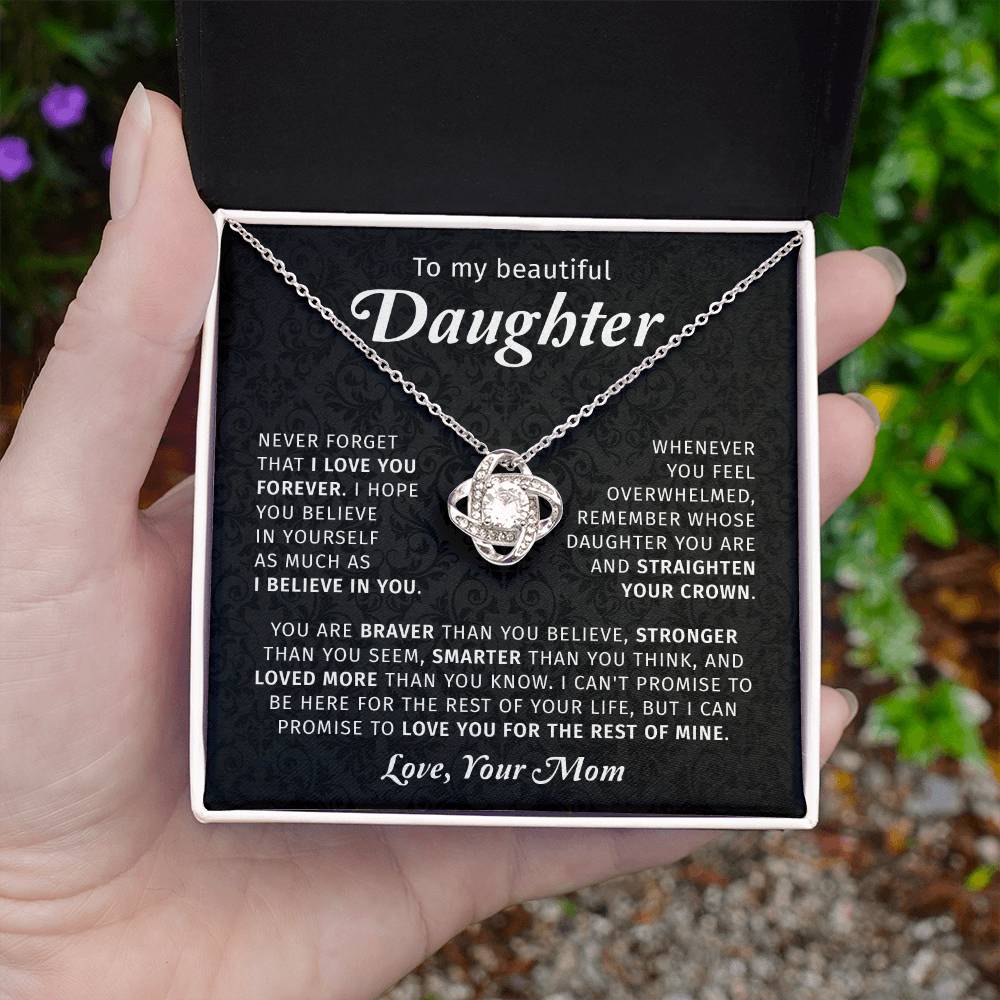 Daughter Gift From Mom - To My Daughter Necklace Gift