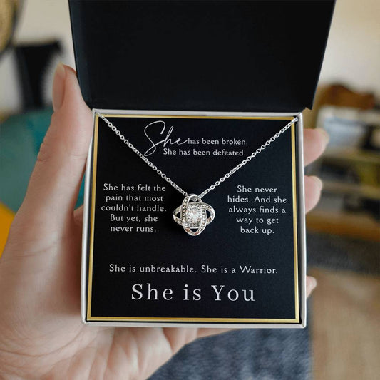 Encouragement Gifts for Women, Cancer Survivor Necklace