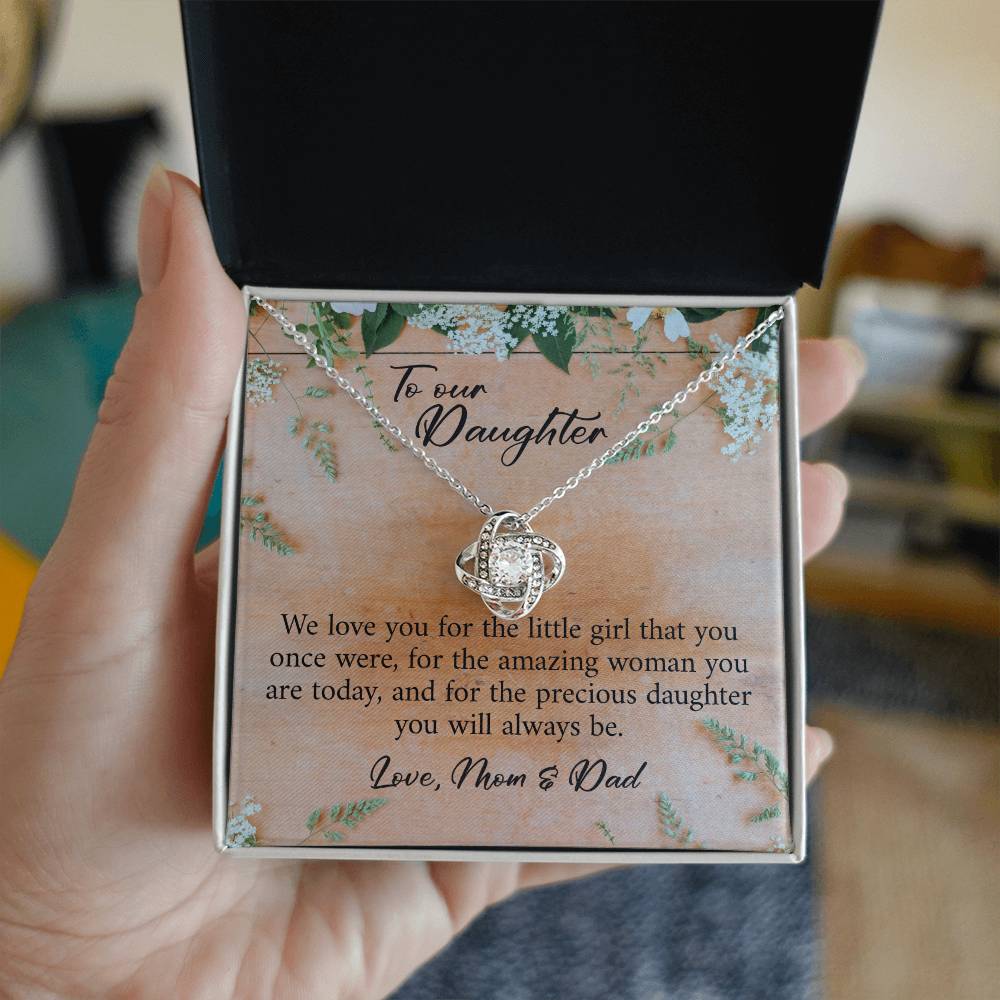 To My Daughter Gifts - Daughter Jewelry For Christmas, Thanksgiving, Birthday, Graduation, Wedding