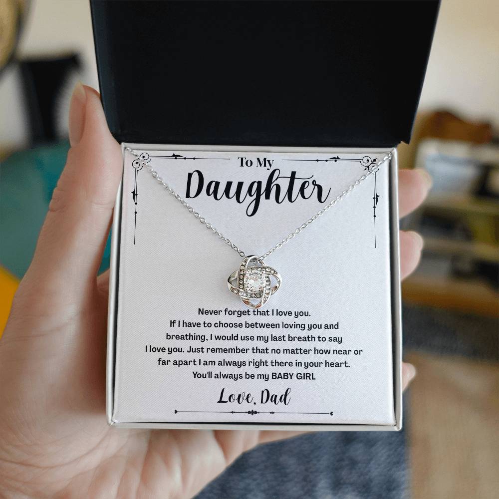 To My Daughter Gifts - Daughter Jewelry For Christmas, Thanksgiving, Birthday, Graduation, Wedding