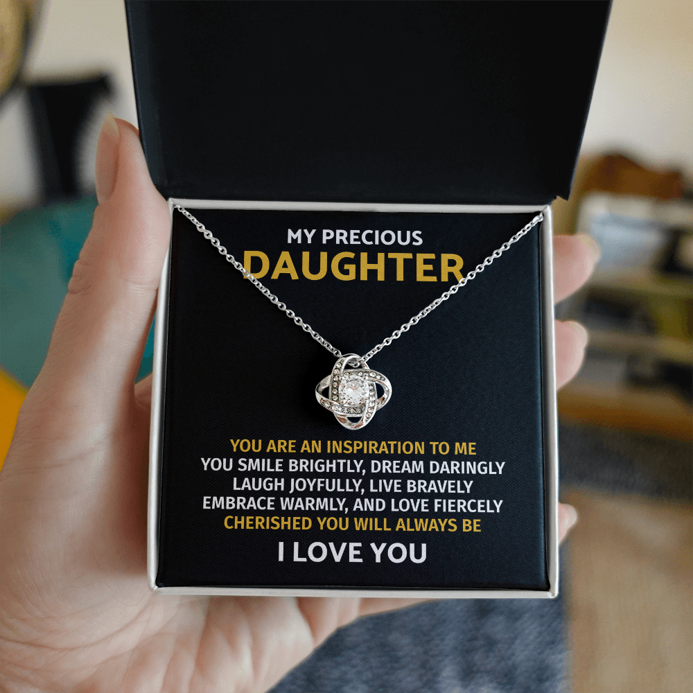 To My Daughter Necklace Gift - Daughter Jewelry From Dad