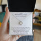 Mother of The Bride Gift From Daughter - Love Knot Necklace