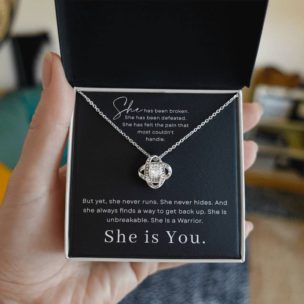 Encouragement Gifts for Women, Cancer Survivor Necklace, Inspirational Sympathy Cheer Up Gifts