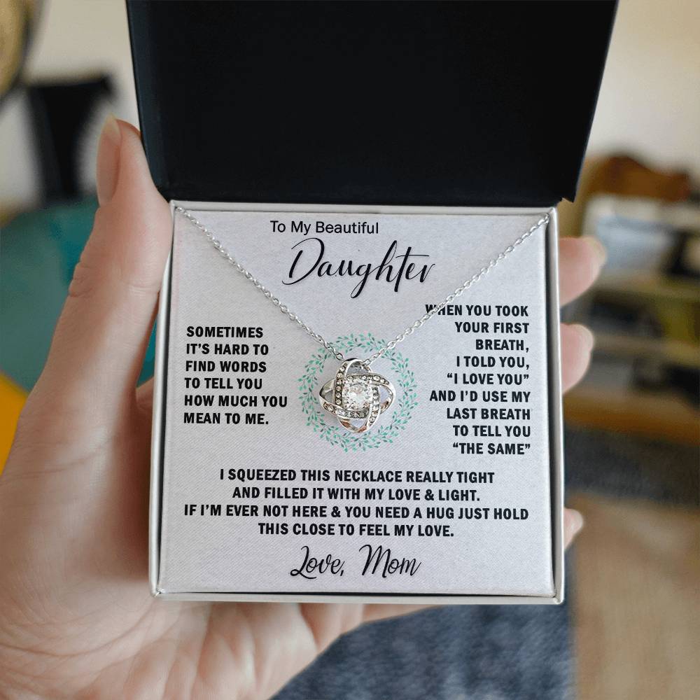 To My Daughter Gifts - Daughter Jewelry For Christmas, Thanksgiving, Birthday, Graduation, Wedding