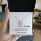 To My Bonus Daughter Necklaces - Bonus Daughter Gifts From Stepdad, Stepdaughter Gifts From Stepmom, Step Daughter Gifts From Stepdad, Father Stepdaughter Necklace, Christmas Gifts For Bonus Daughter