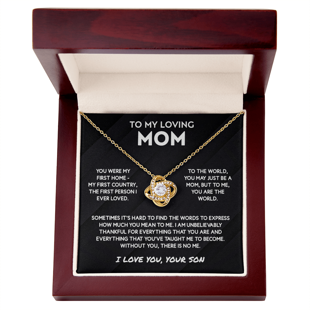 To My Mom Necklace From Son - Jewelry Gifts for Mother's Day