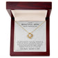Mother of The Bride Gift From Daughter - Love Knot Necklace