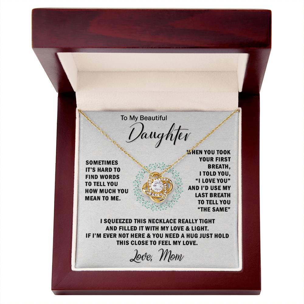To My Daughter Gifts - Daughter Jewelry For Christmas, Thanksgiving, Birthday, Graduation, Wedding