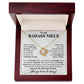 To My Badass Niece Gift - Love Knot Necklace Gift Set