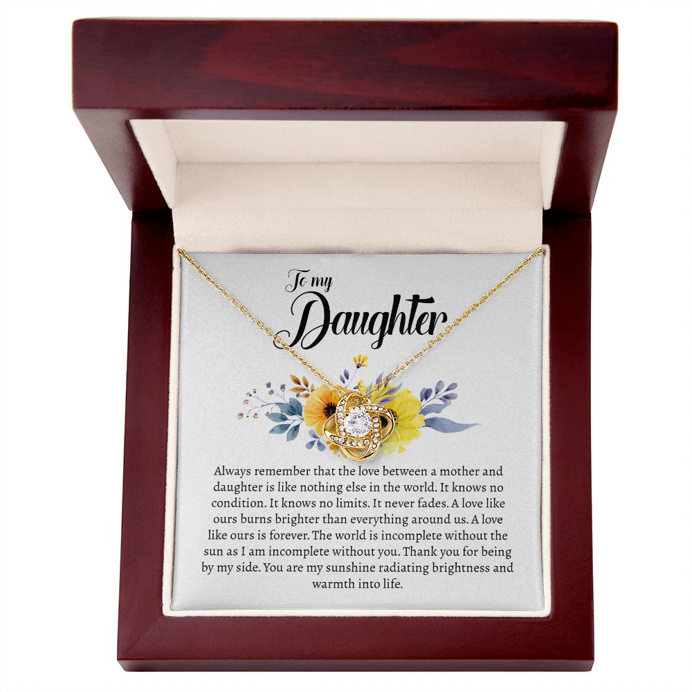 To My Daughter Gifts - Daughter Jewelry For Christmas, Thanksgiving, Birthday, Graduation, Wedding