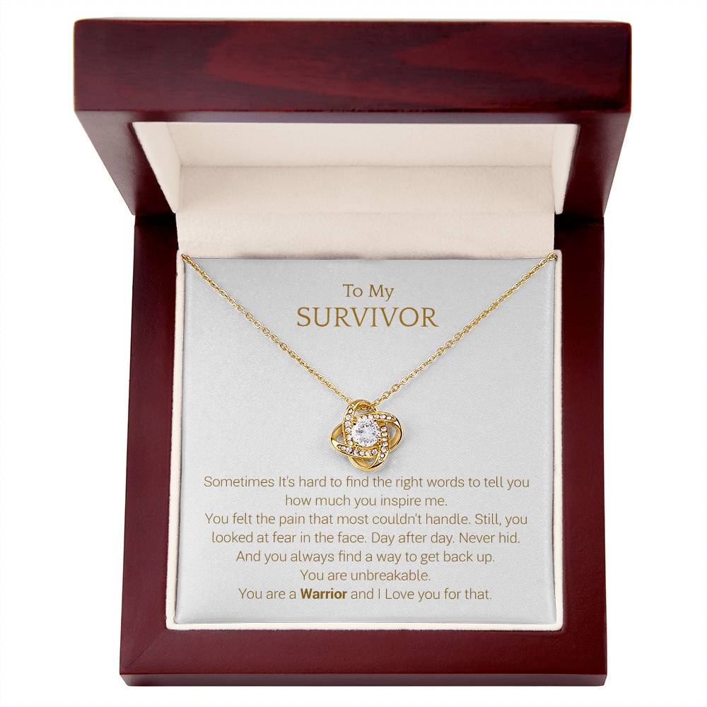 Encouragement Gifts for Women, Cancer Survivor Necklace, Inspirational Sympathy Cheer Up Gifts