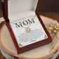 To My Mom Necklace - Mother's Day, Christmas Gift Ideas for Mom