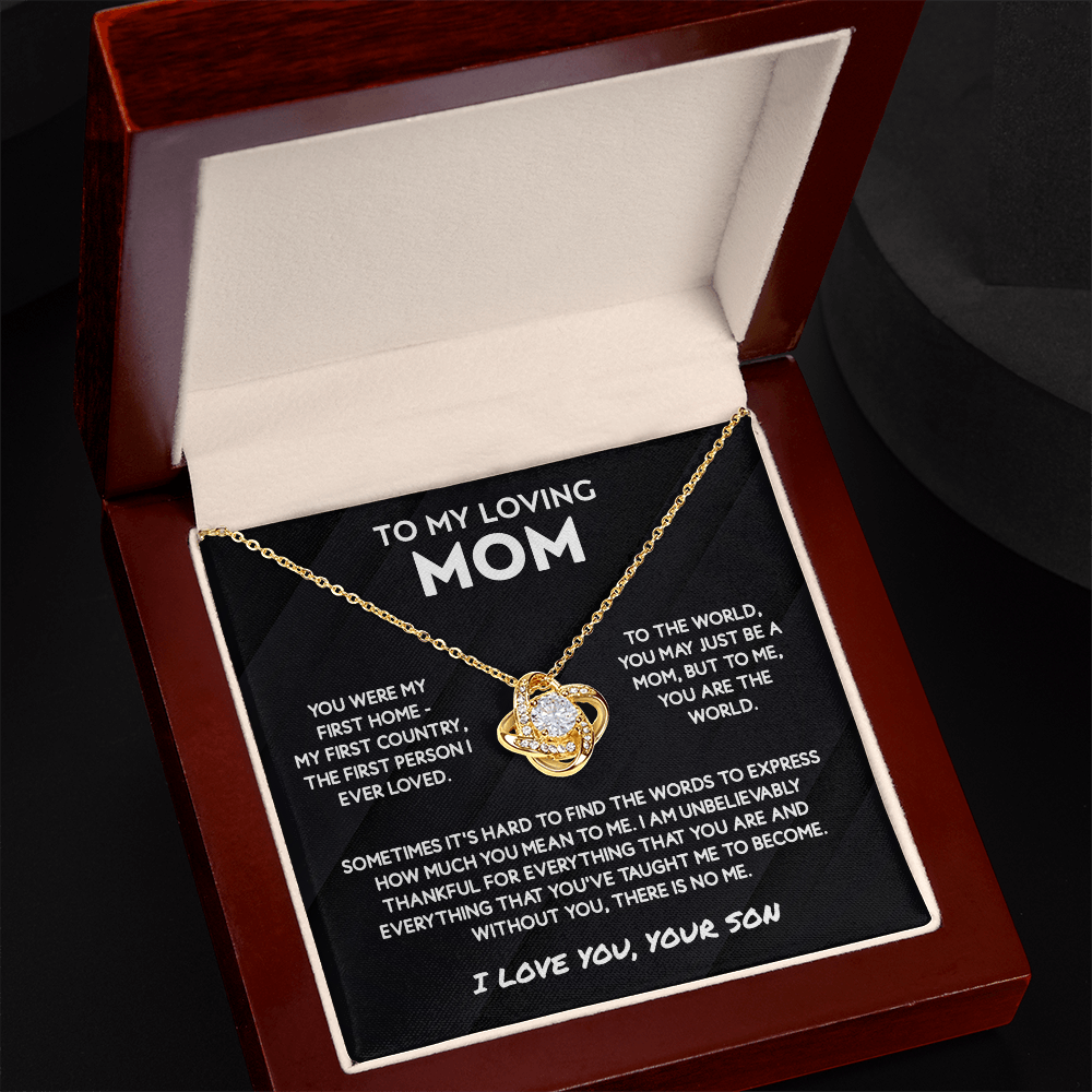 To My Mom Necklace From Son - Jewelry Gifts for Mother's Day