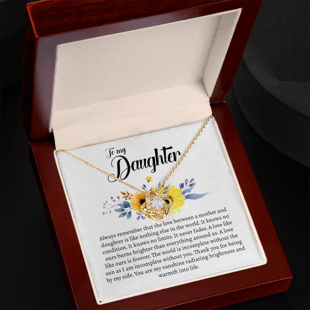 Daughter Gift From Mom - Love Knot Necklace