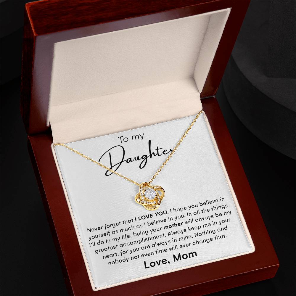 To My Daughter Gifts - Daughter Jewelry For Christmas, Thanksgiving, Birthday, Graduation, Wedding