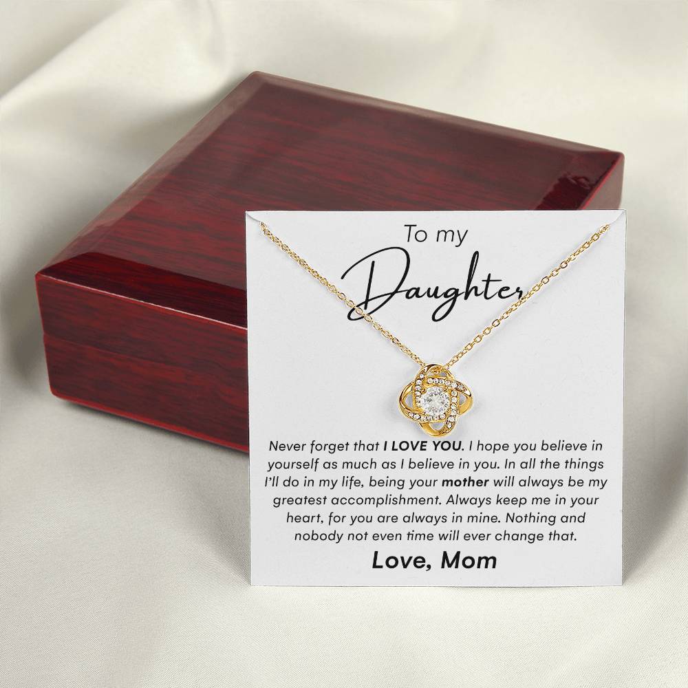 To My Daughter Gifts - Daughter Jewelry For Christmas, Thanksgiving, Birthday, Graduation, Wedding