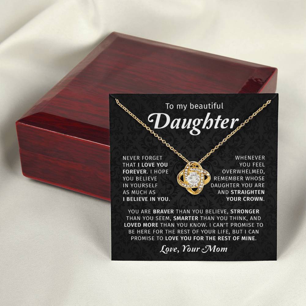 Daughter Gift From Mom - To My Daughter Necklace Gift