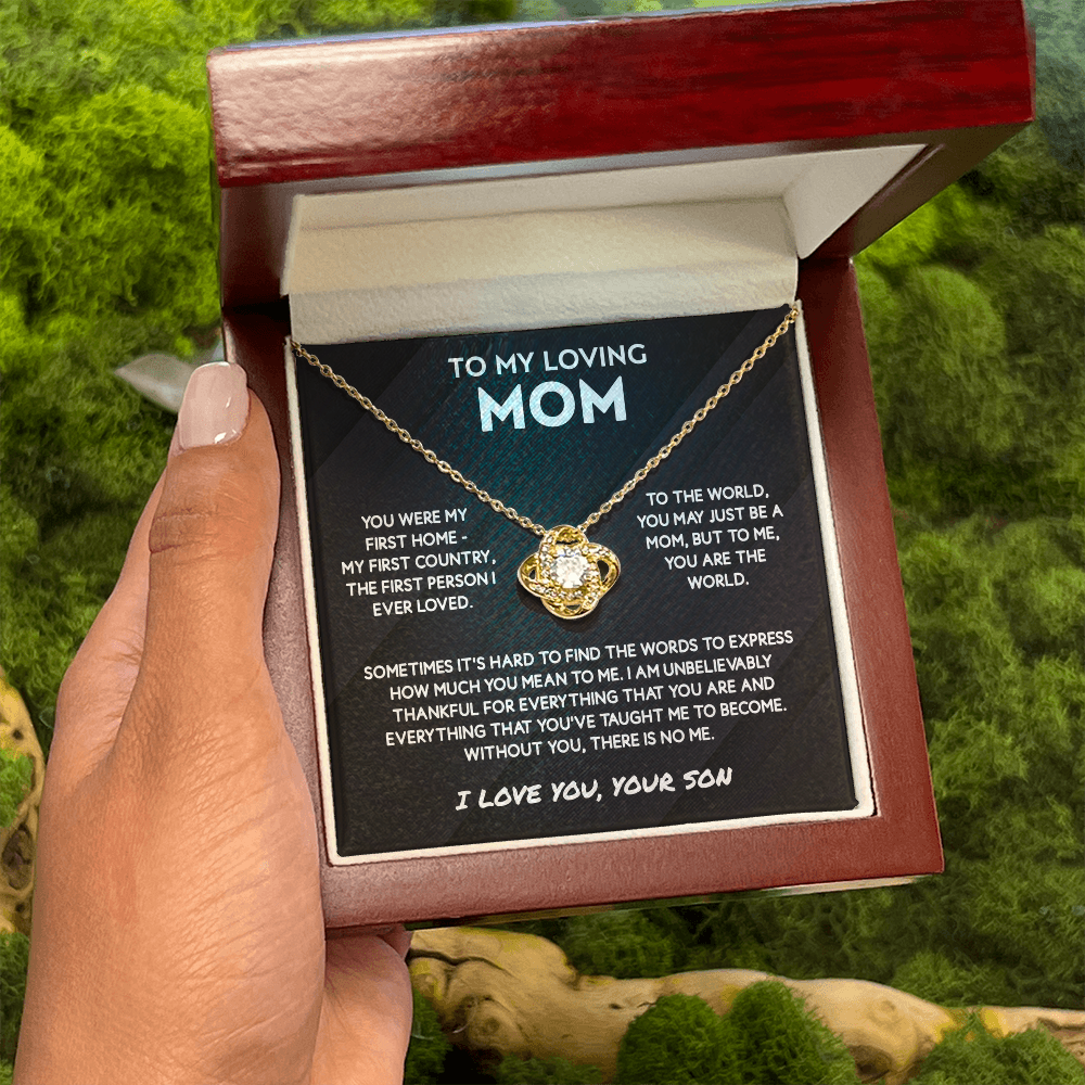 To My Mom Necklace From Son - Jewelry Gifts for Mother's Day