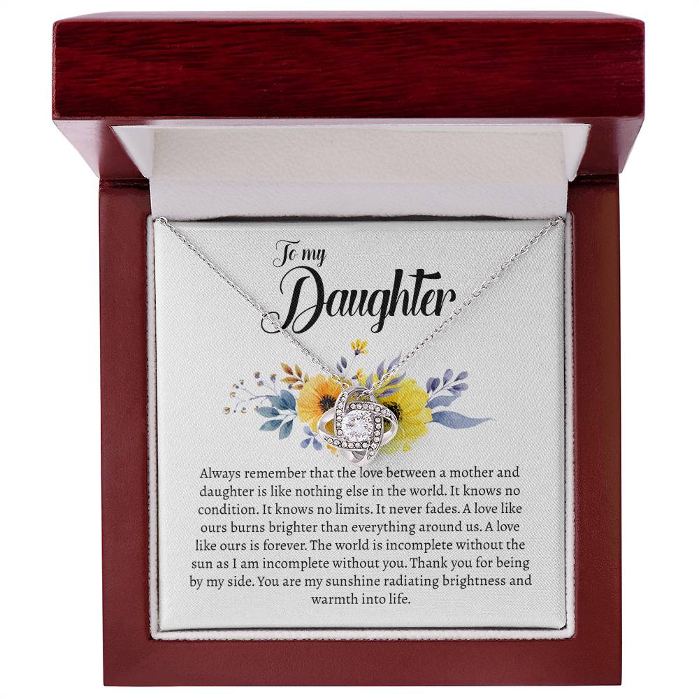 To My Daughter Gifts - Daughter Jewelry For Christmas, Thanksgiving, Birthday, Graduation, Wedding