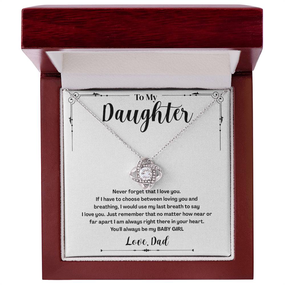 To My Daughter Gifts - Daughter Jewelry For Christmas, Thanksgiving, Birthday, Graduation, Wedding