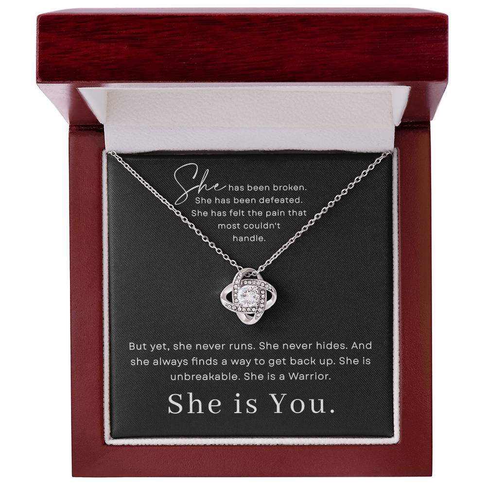 Encouragement Gifts for Women, Cancer Survivor Necklace, Inspirational Sympathy Cheer Up Gifts