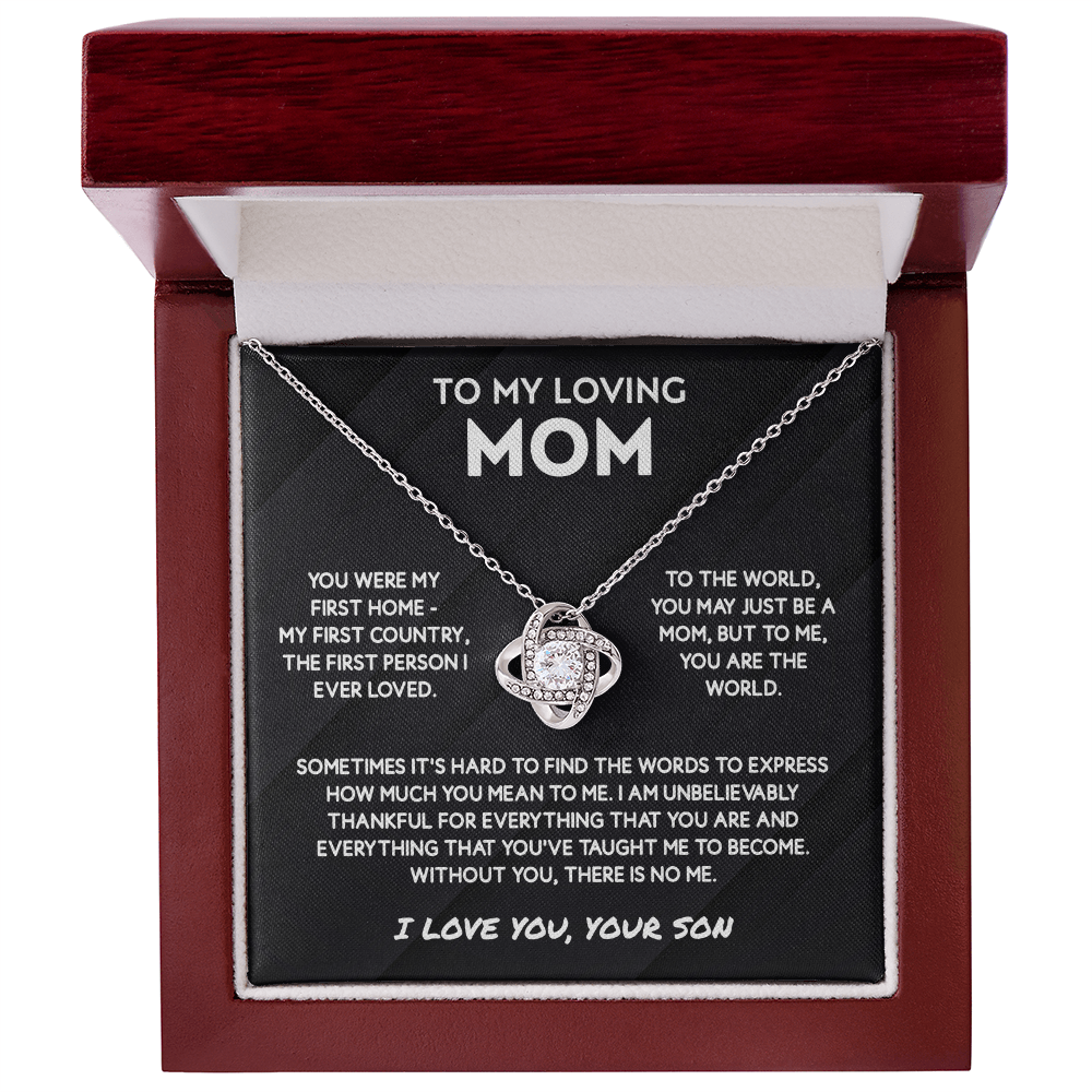 To My Mom Necklace From Son - Jewelry Gifts for Mother's Day