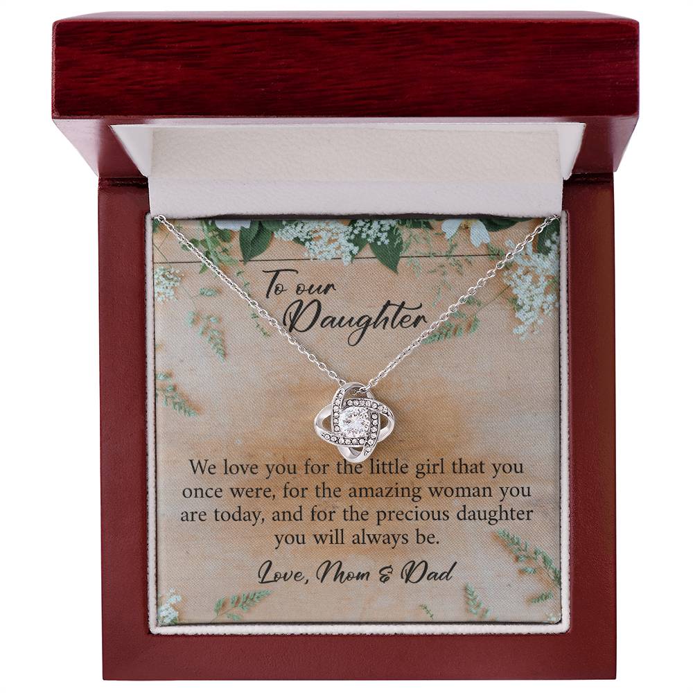 To My Daughter Gifts - Daughter Jewelry For Christmas, Thanksgiving, Birthday, Graduation, Wedding