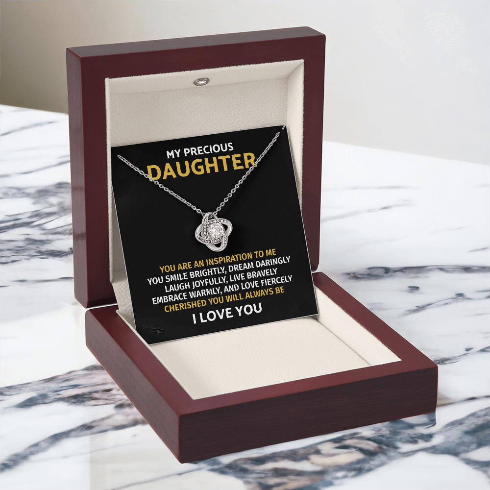 To My Daughter Necklace Gift - Daughter Jewelry From Dad