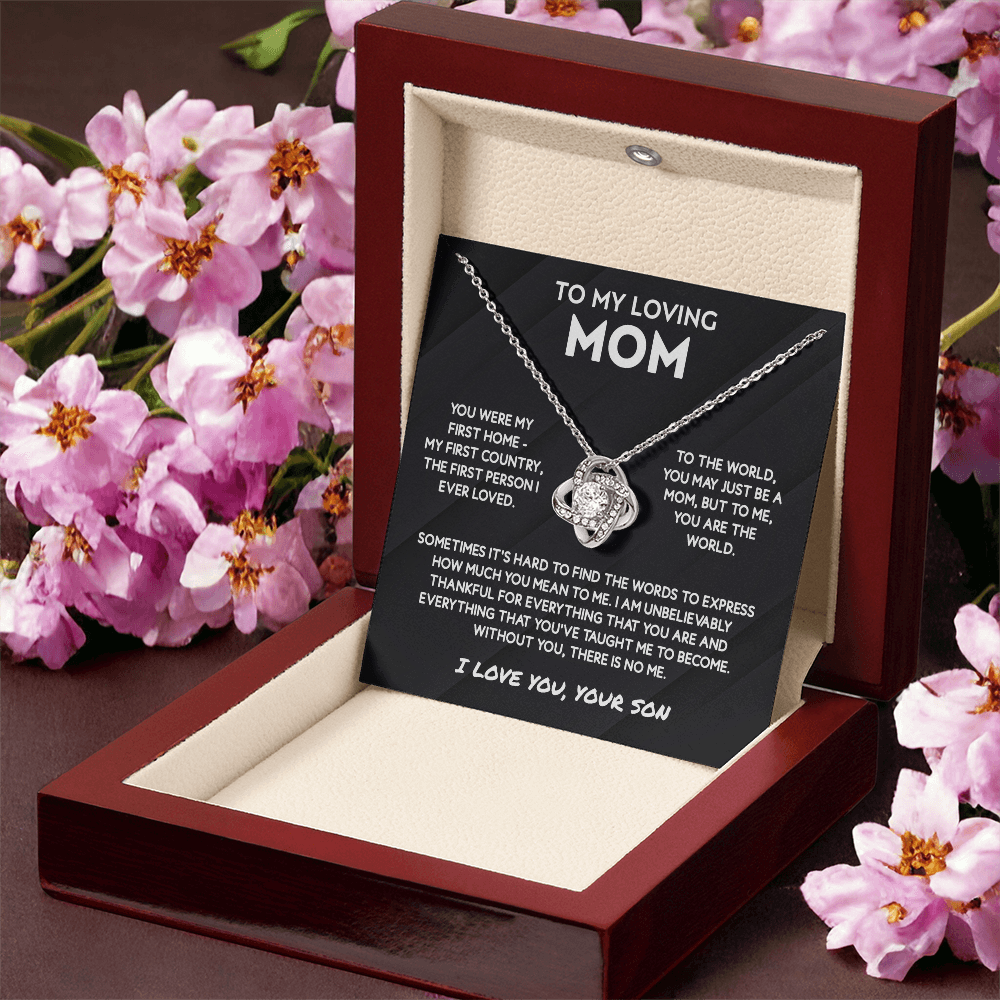 To My Mom Necklace From Son - Jewelry Gifts for Mother's Day