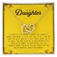 To My Daughter Gifts - Daughter Jewelry For Christmas, Thanksgiving, Birthday, Graduation, Wedding