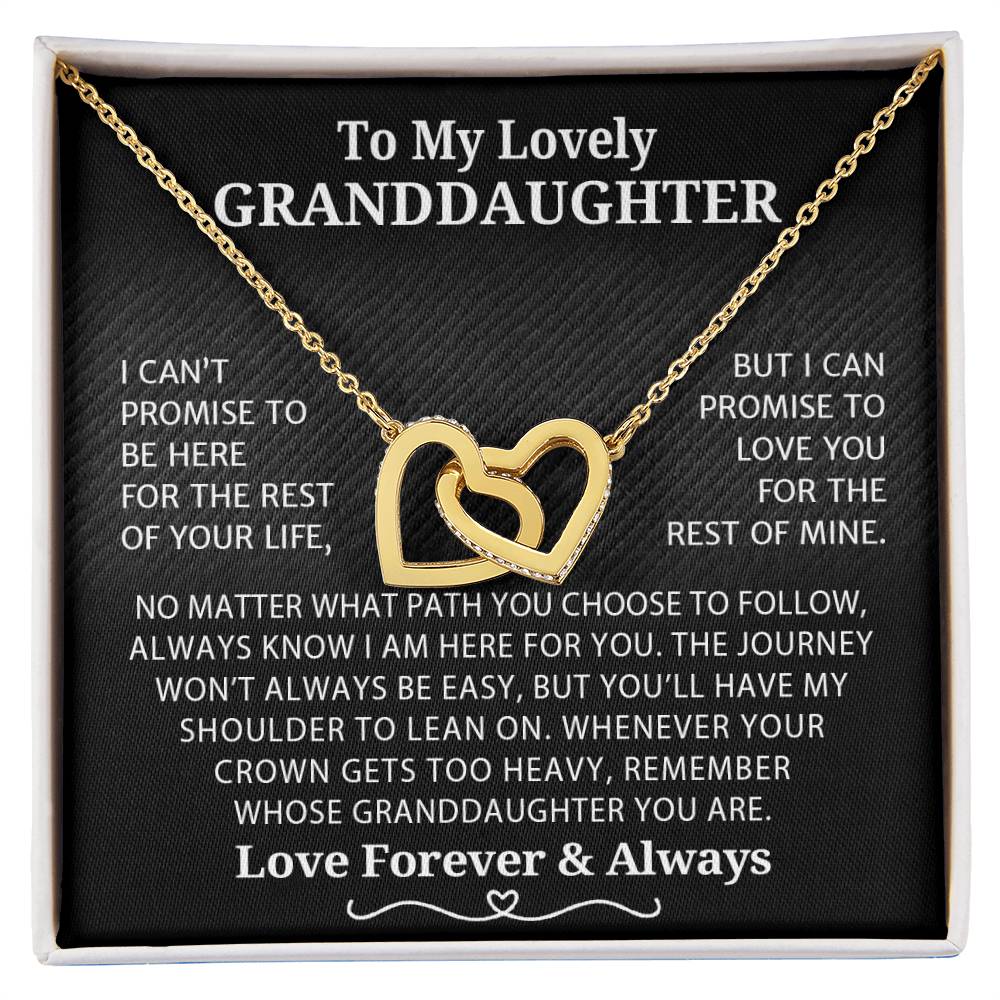 To My Granddaughter Necklace From Grandparents