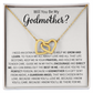 Godmother Proposal Gift - Interlocking Heart Necklace