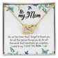Necklace For Mother From Son, Jewelry Gifts for Mother's Day