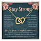 Encouragement Gifts for Women, Cancer Survivor Necklace, Inspirational Sympathy Cheer Up Gifts