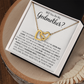 Godmother Proposal Gift - Interlocking Heart Necklace