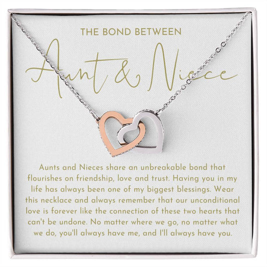 To My Niece Necklace From Aunt, Aunt Niece Necklace, Meaningful Gifts for Niece from Aunt - SO-NI10