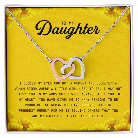 To My Daughter Gifts - Daughter Jewelry For Christmas, Thanksgiving, Birthday, Graduation, Wedding